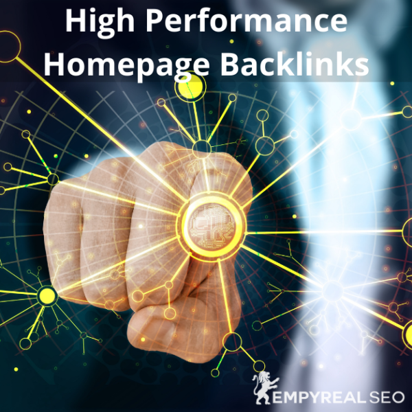 high performance homepage backlinks product